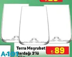 Lav Terra Meşrubat Bardağı 475 cc 3'lü Lav Terra Meşrubat Bardağı 475 cc 3'lü