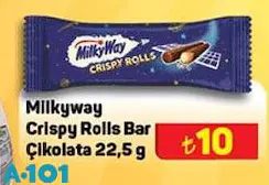 Milkway CrispyRolls Bar Çikolata 22.5 g Milkway CrispyRolls Bar Çikolata 22.5 g