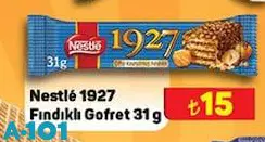 Nestle 1927 Fındıklı Gofret 31 gr Nestle 1927 Fındıklı Gofret 31 gr