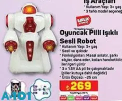 Oyuncak Pilli Işıklı Sesli Robot Oyuncak Pilli Işıklı Sesli Robot