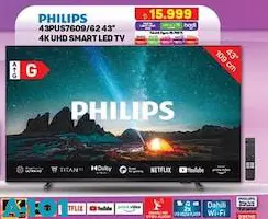 Philips 43PUS7609/62 43 inç 4K UHD Smart Led Tv Akıllı Televizyon Philips 43PUS7609/62 43 inç 4K UHD Smart Led Tv Akıllı Televizyon