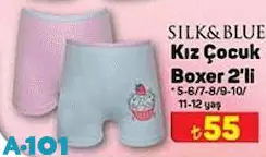 Silk&Blue Kız Çocuk Boxer 2'li Silk&Blue Kız Çocuk Boxer 2'li