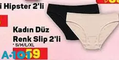 Silk&Blue Kadın Düz Renk Slip Külot 2'li Silk&Blue Kadın Düz Renk Slip Külot 2'li