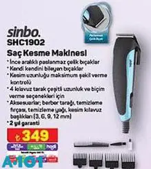 Sinbo SHC1902 Saç Kesme Makinesi Sinbo SHC1902 Saç Kesme Makinesi