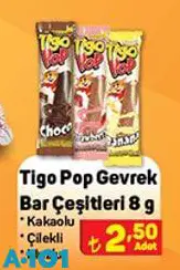 Tigo Pop Gevrek Bar 8 g Çeşitleri Tigo Pop Gevrek Bar 8 g Çeşitleri