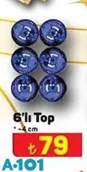 Top 6'lı 4 cm Top 6'lı 4 cm
