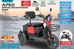 Volta Apec APM2 Üç Tekerlekli Elektrikli Moped Volta Apec APM2 Üç Tekerlekli Elektrikli Moped