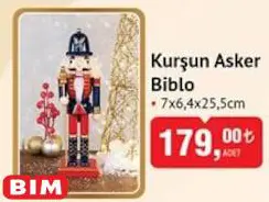 Biblo Kurşun Asker 7x6,4x25,5 cm Biblo Kurşun Asker 7x6,4x25,5 cm