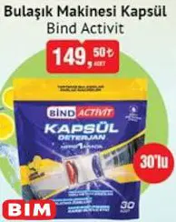 Bind Activit Bulaşık Makinesi Kapsül 30'lu Bind Activit Bulaşık Makinesi Kapsül 30'lu