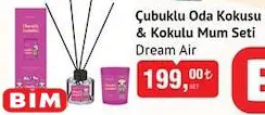 Dream Air Çubuklu Oda Kokusu&Kokulu Mum Seti Dream Air Çubuklu Oda Kokusu&Kokulu Mum Seti