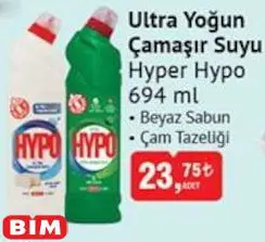 Hyper Hypo Ultra Yoğun Çamaşır Suyu 694 ml Hyper Hypo Ultra Yoğun Çamaşır Suyu 694 ml