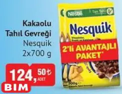 Nesquik Kakaolu Tahıl Gevreği 2x700 g Nesquik Kakaolu Tahıl Gevreği 2x700 g