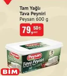 Peysan Tam Yağlı Tava Peyniri 600 g Peysan Tam Yağlı Tava Peyniri 600 g