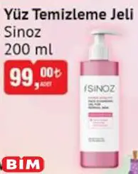 Sinoz Yüz Temizleme Jeli 200 ml Sinoz Yüz Temizleme Jeli 200 ml