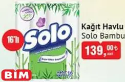 Solo Bambu Kağıt Havlu 16'lı Solo Bambu Kağıt Havlu 16'lı