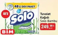 Solo Bambu Tuvalet Kağıdı 48'li Solo Bambu Tuvalet Kağıdı 48'li