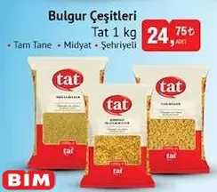 Tat Bulgur Çeşitleri 1 kg Tat Bulgur Çeşitleri 1 kg