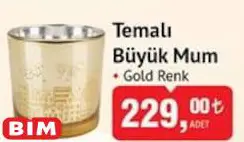 Temalı Büyük Mum Temalı Büyük Mum