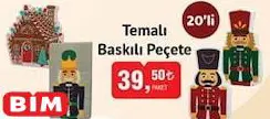 Temalı Baskılı Peçete 20'li Temalı Baskılı Peçete 20'li