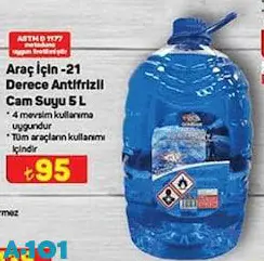 Araç İçin -21 Derece Antifrizli Cam Suyu 5 L Araç İçin -21 Derece Antifrizli Cam Suyu 5 L