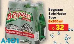 Beypazarı Sade Maden Suyu 6x200 ml Beypazarı Sade Maden Suyu 6x200 ml