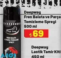 Deepway Fren Balata ve Parça Temizleme Spreyi 500 ml Deepway Fren Balata ve Parça Temizleme Spreyi 500 ml