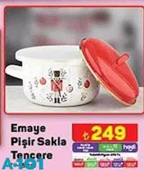 Emaye Pişir Sakla Tencere 18 cm Emaye Pişir Sakla Tencere 18 cm
