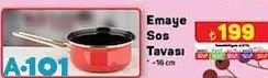 Emaye Sos Tavası 16 cm Emaye Sos Tavası 16 cm