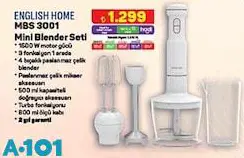 English Home MBS 3001 Mini Blender Seti English Home MBS 3001 Mini Blender Seti