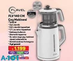 Flavel FLV 140 CM Çay Makinesi 1650 W Flavel FLV 140 CM Çay Makinesi 1650 W