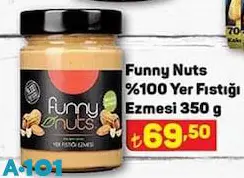 Funny Nuts %100 Yer Fıstığı Ezmesi 350 g Funny Nuts %100 Yer Fıstığı Ezmesi 350 g