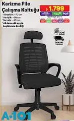 Karizma File Çalışma Koltuğu Karizma File Çalışma Koltuğu