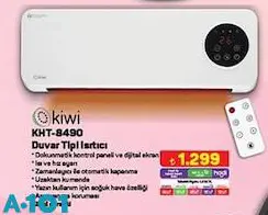 Kiwi KHT-8490 Duvar Tipi Isıtıcı Kiwi KHT-8490 Duvar Tipi Isıtıcı