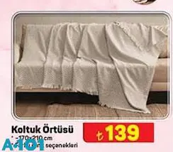 Koltuk Örtüsü 170x210 cm Koltuk Örtüsü 170x210 cm