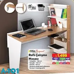 OfisBazaar Raflı Çalışma Masası OfisBazaar Raflı Çalışma Masası