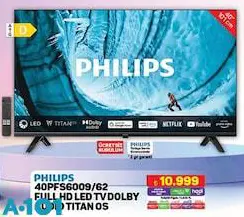 Philips 40PFS6009/62 Full HD Ked Tv Dolby Audio Titan Os Televizyon Philips 40PFS6009/62 Full HD Ked Tv Dolby Audio Titan Os Televizyon