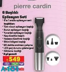 Pierre Cardin 6 Başlıklı Epilasyon Seti Pierre Cardin 6 Başlıklı Epilasyon Seti