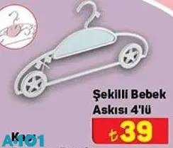 Şekilli Bebek Askısı 4'lü Şekilli Bebek Askısı 4'lü