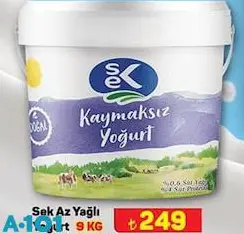 Sek Az Yağlı Yoğurt 9 kg Sek Az Yağlı Yoğurt 9 kg