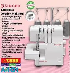 Singer 14SH654 Overlok Makinesi Singer 14SH654 Overlok Makinesi