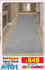 Soft Kaymaz Taban Yolluk 80x300 cm Soft Kaymaz Taban Yolluk 80x300 cm