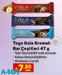 Togo Gala Kremalı Bar Çeşitleri 47 g Togo Gala Kremalı Bar Çeşitleri 47 g