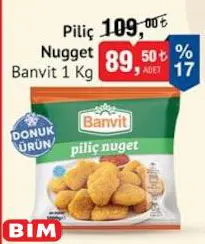 Banvit Piliç Nugget 1 kg Banvit Piliç Nugget 1 kg