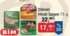 Dilimli Hindi Salam 75 g Dilimli Hindi Salam 75 g