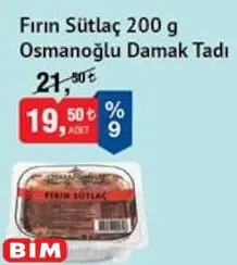 Osmanoğlu Damak Tadı Fırın Sütlaç 200 g Osmanoğlu Damak Tadı Fırın Sütlaç 200 g