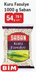 Saban Kuru Fasulye 1000 g Saban Kuru Fasulye 1000 g
