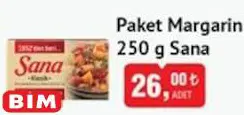 Sana Paket Margarin 250 g Sana Paket Margarin 250 g