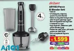 Arzum AR1183 Pacco El Blender Seti 1500 W Arzum AR1183 Pacco El Blender Seti 1500 W