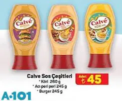 Calve Sos Çeşitleri 260/245 g Calve Sos Çeşitleri 260/245 g