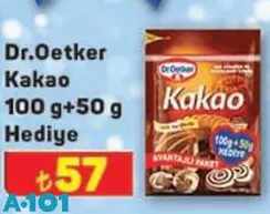 Dr. Oetker Kakao 100 g + 50 g Hediye Dr. Oetker Kakao 100 g + 50 g Hediye